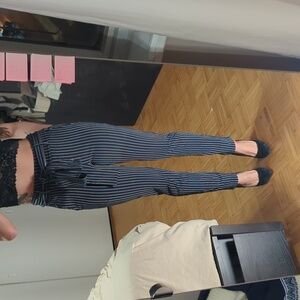 Navy pinstripe pants super comfy